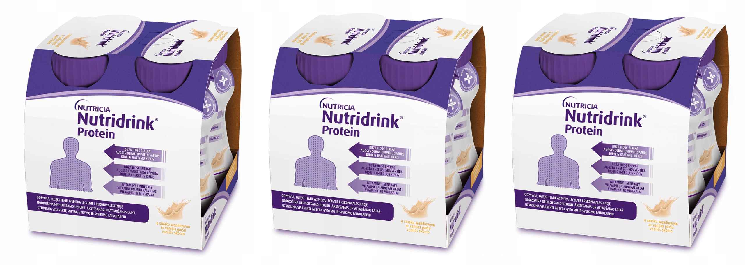 Nutridrink Protein o smaku waniliowym 12 szt. x 125 ml