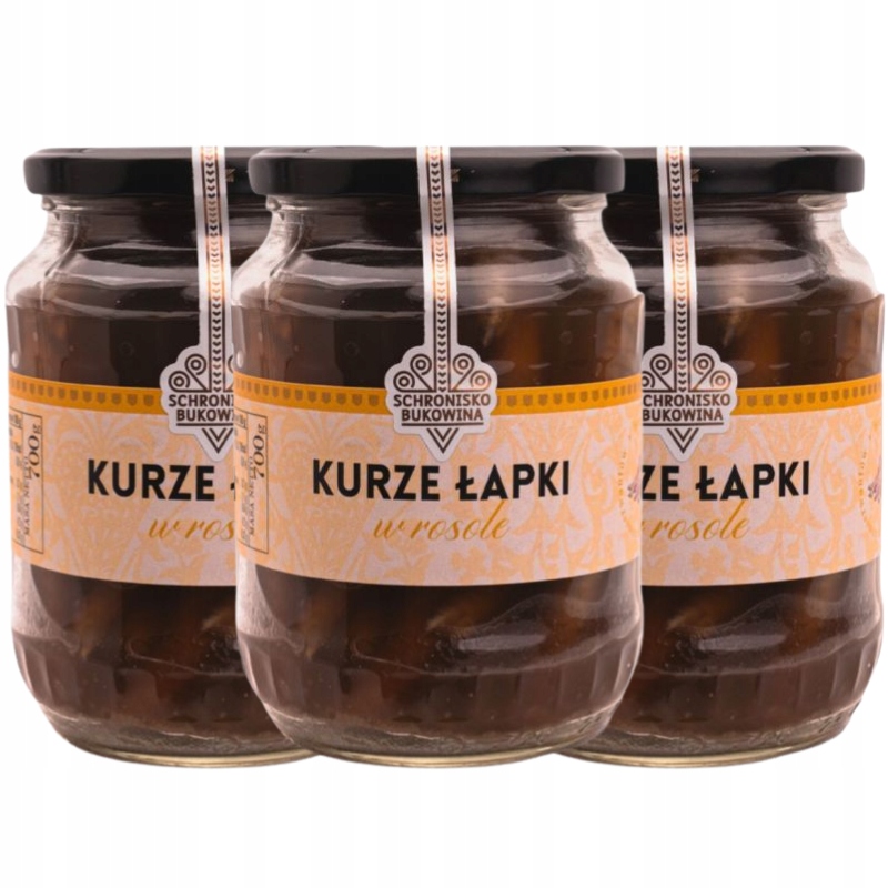 Kuřecí tlapky ve vývaru 700 g Schronisko Bukowina přírodní, kvalitní Polský