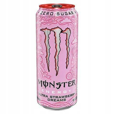 12 Sztuk Monster Ultra Napój Energetyk Strawberry Dreams 0,5L