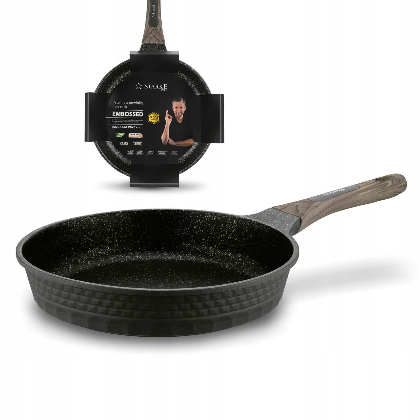 LUX PATELNIA DUŻA z powłoką kamienną Starke Pro