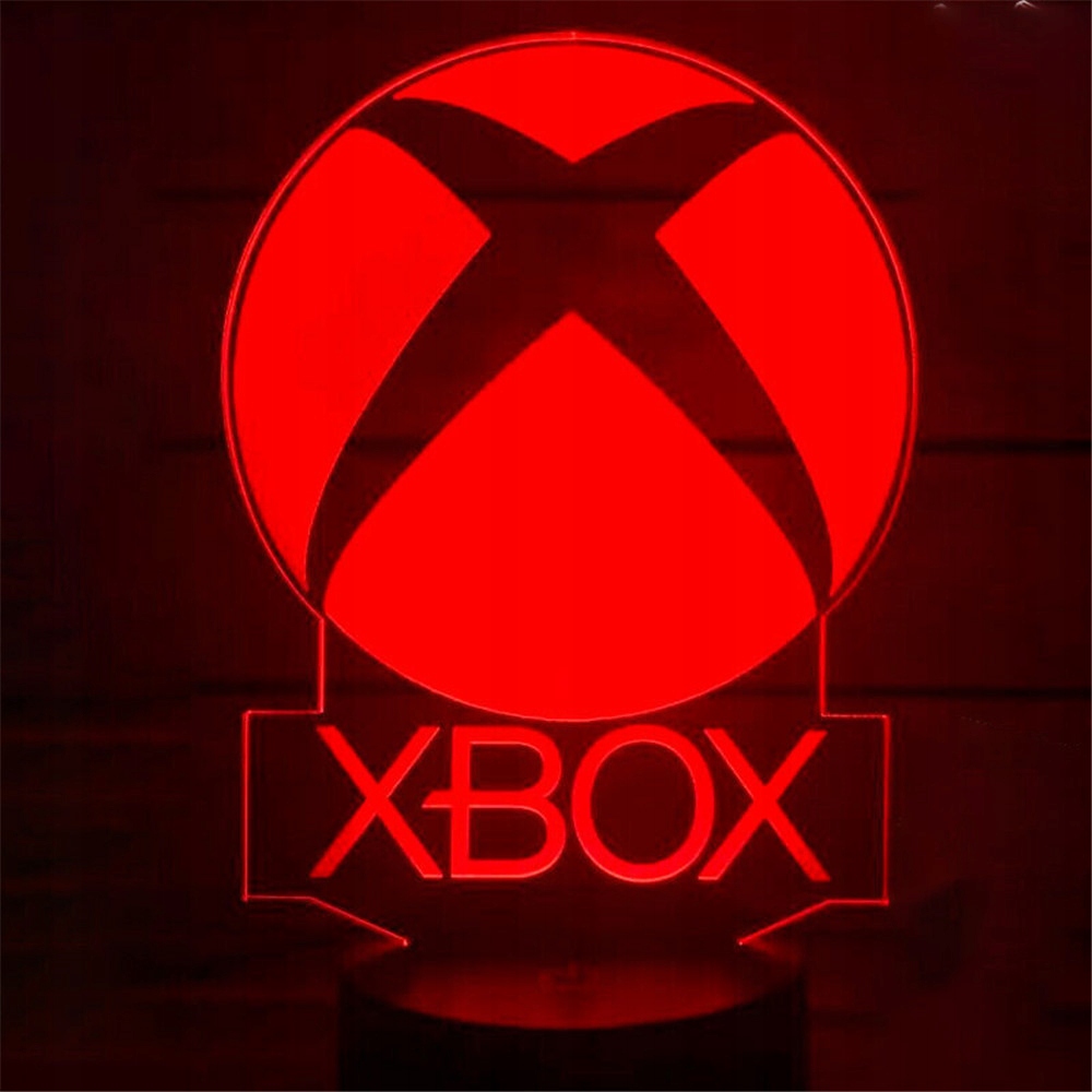 Do konsoli XBOX Logo zmiana koloru RGB 3D lampka n (694426309543172098