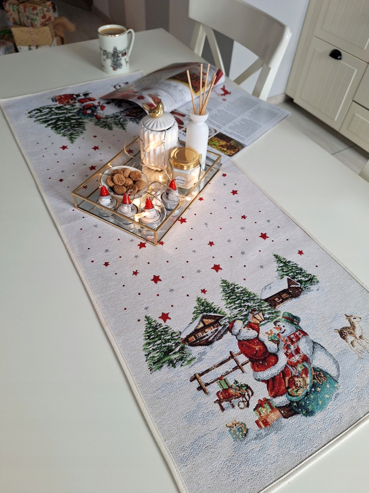 Běhoun se Santa Clausem 40x100 cm V07