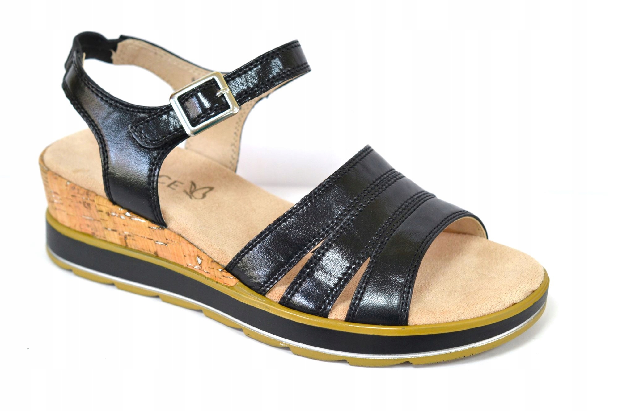 Caprice 28711-44 Sandály Černé Koturn VEL.36