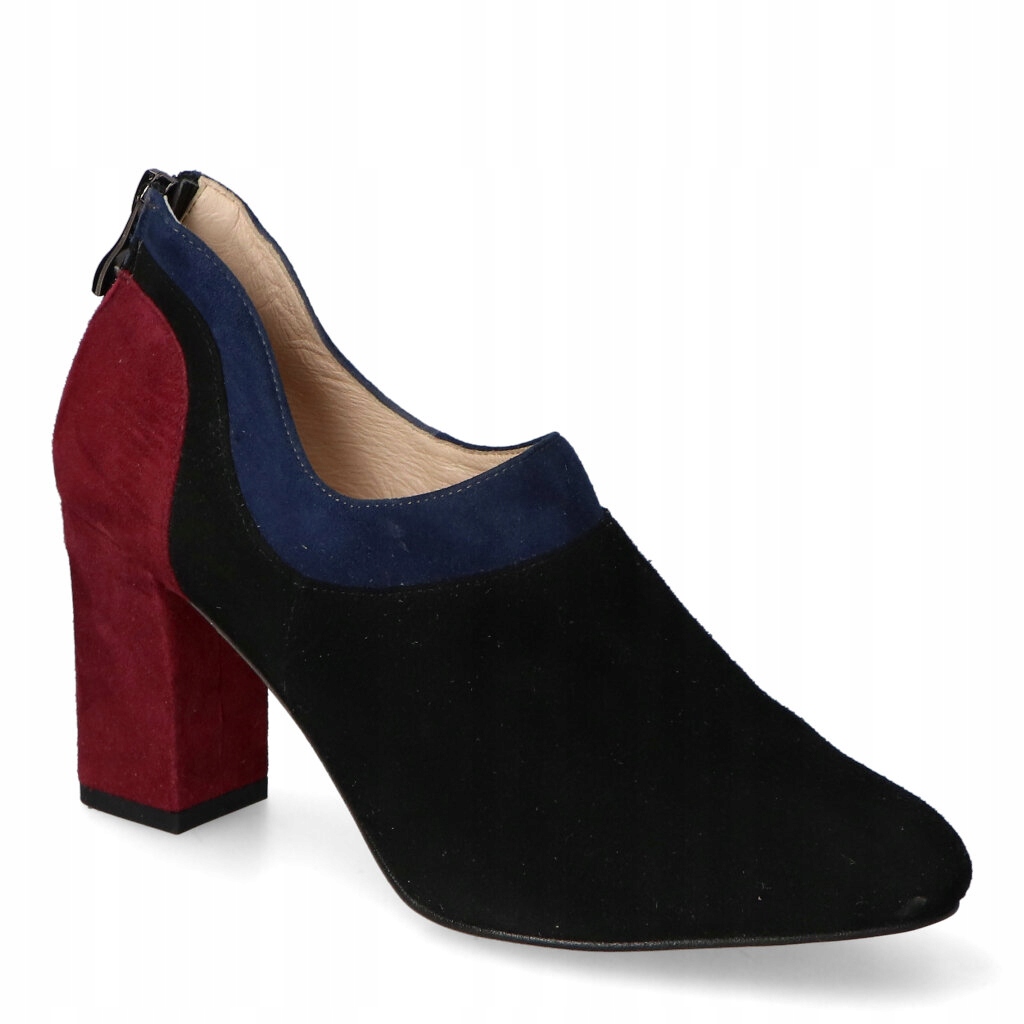 Polobotky Damiss DS-537/A Černá semišová směs 37