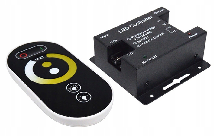 

Sterownik led Cct Rf 12-24V 144W 12A Touch Pilot