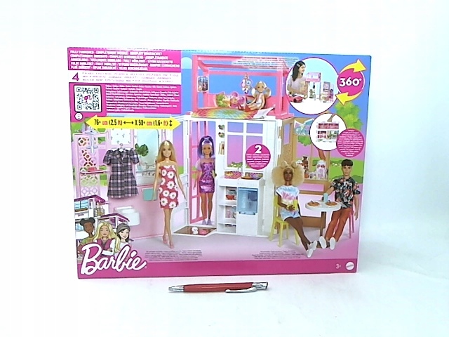 *****Barbie Kompaktowy domek dla lalek HCD47 /2, MATTEL, 194555.