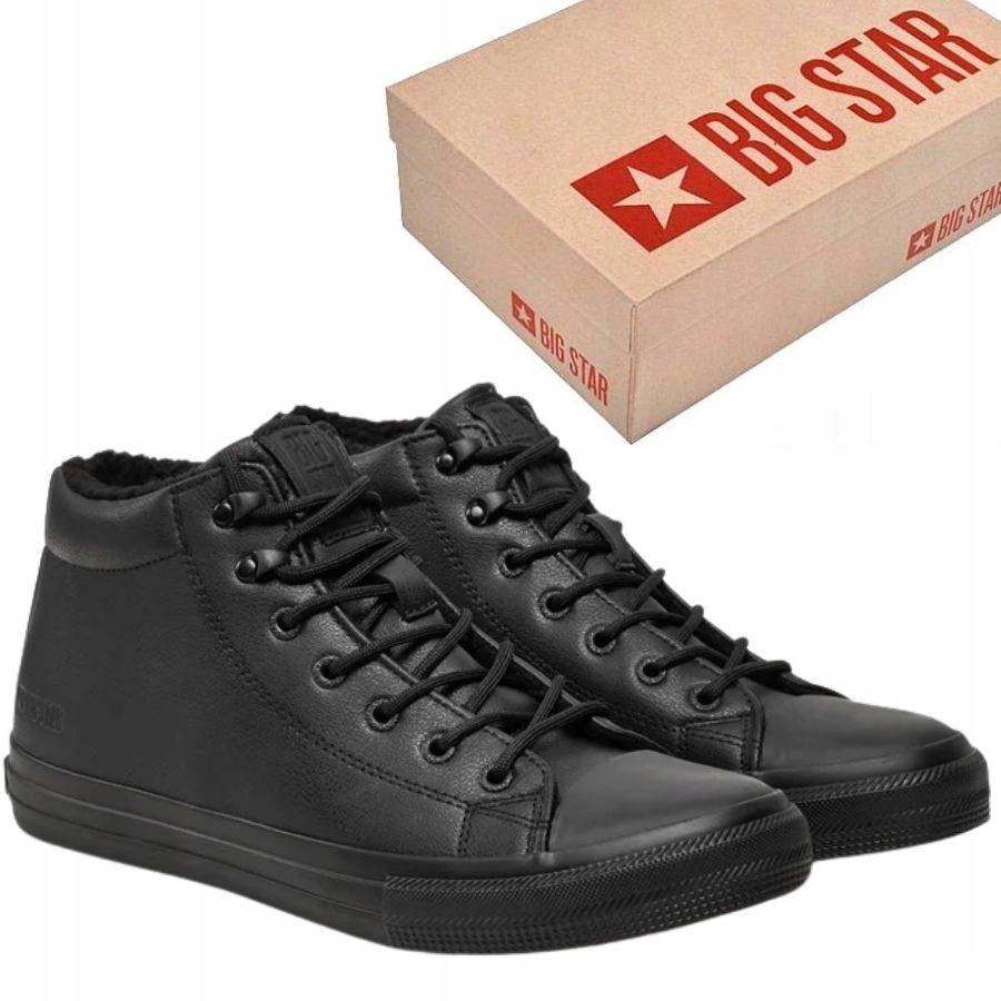 Buty Męskie Big Star Jesienno Zimowe Trampki Ocieplane Trzewiki