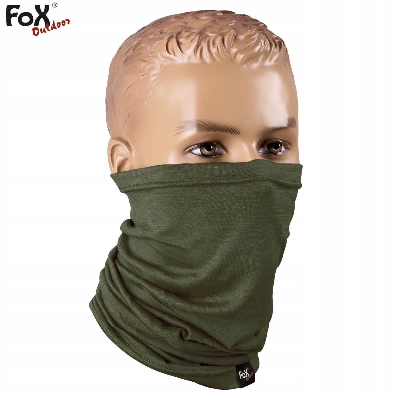 FOX KOMIN TERMOAKTYWNY SZAL WEŁNA MERINO OLIVE Kod producenta 10179B