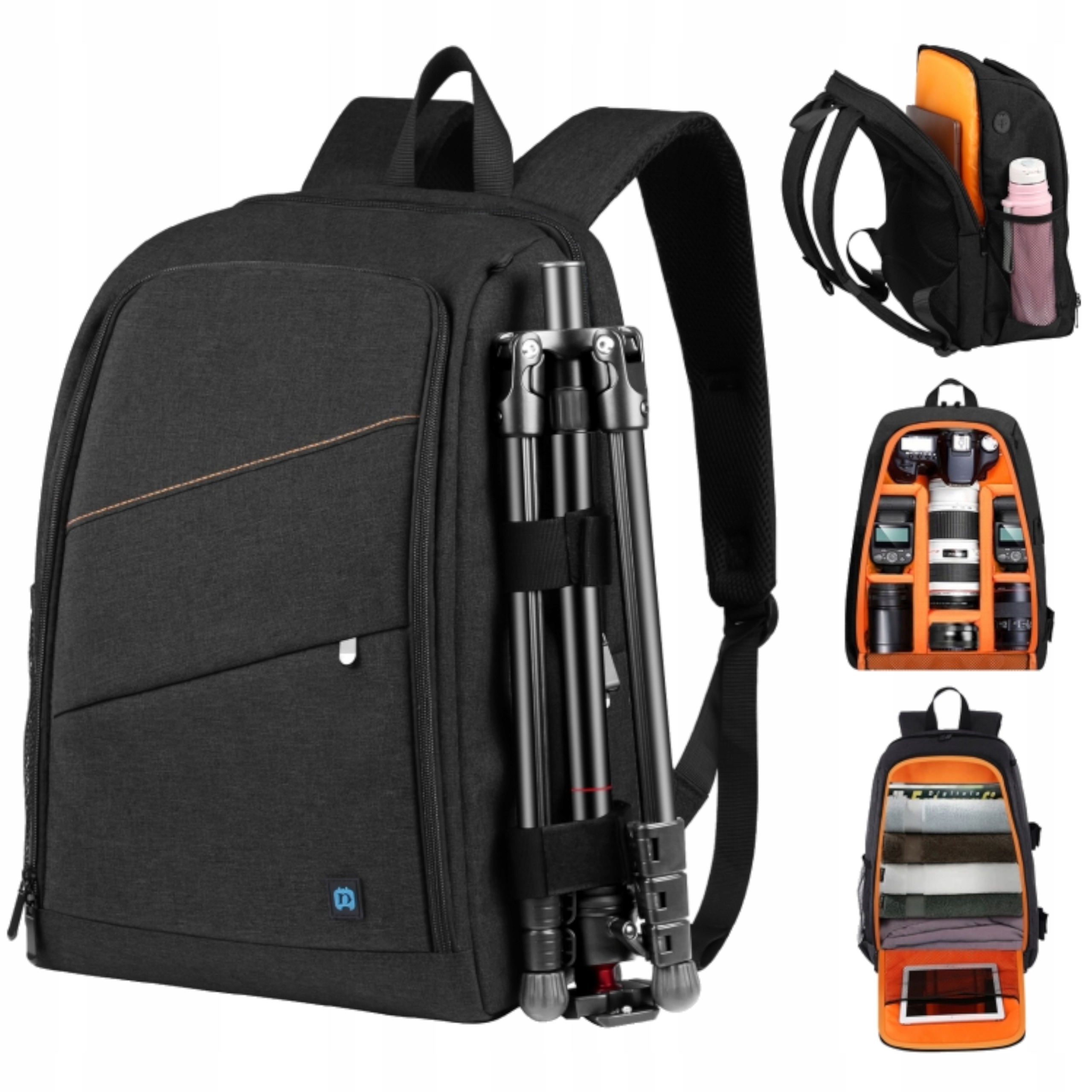 Plecak fotograficzny na aparat Canon Nikon Sony laptop kamerę tablet GoPro