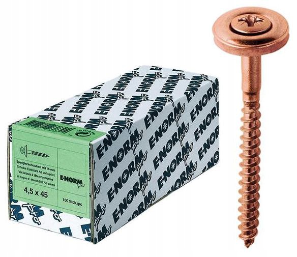 Farmářské vruty Pz A2 potažené mědí 4,5x45 mm 100 kusů E-NORMpro