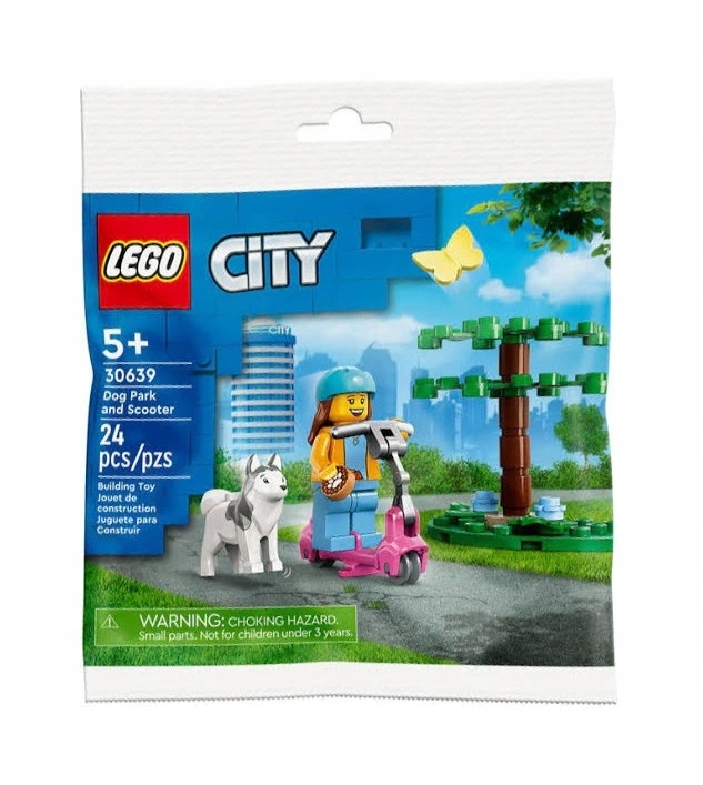 Lego City Polybag Zestaw Dog Park and Scooter #30639