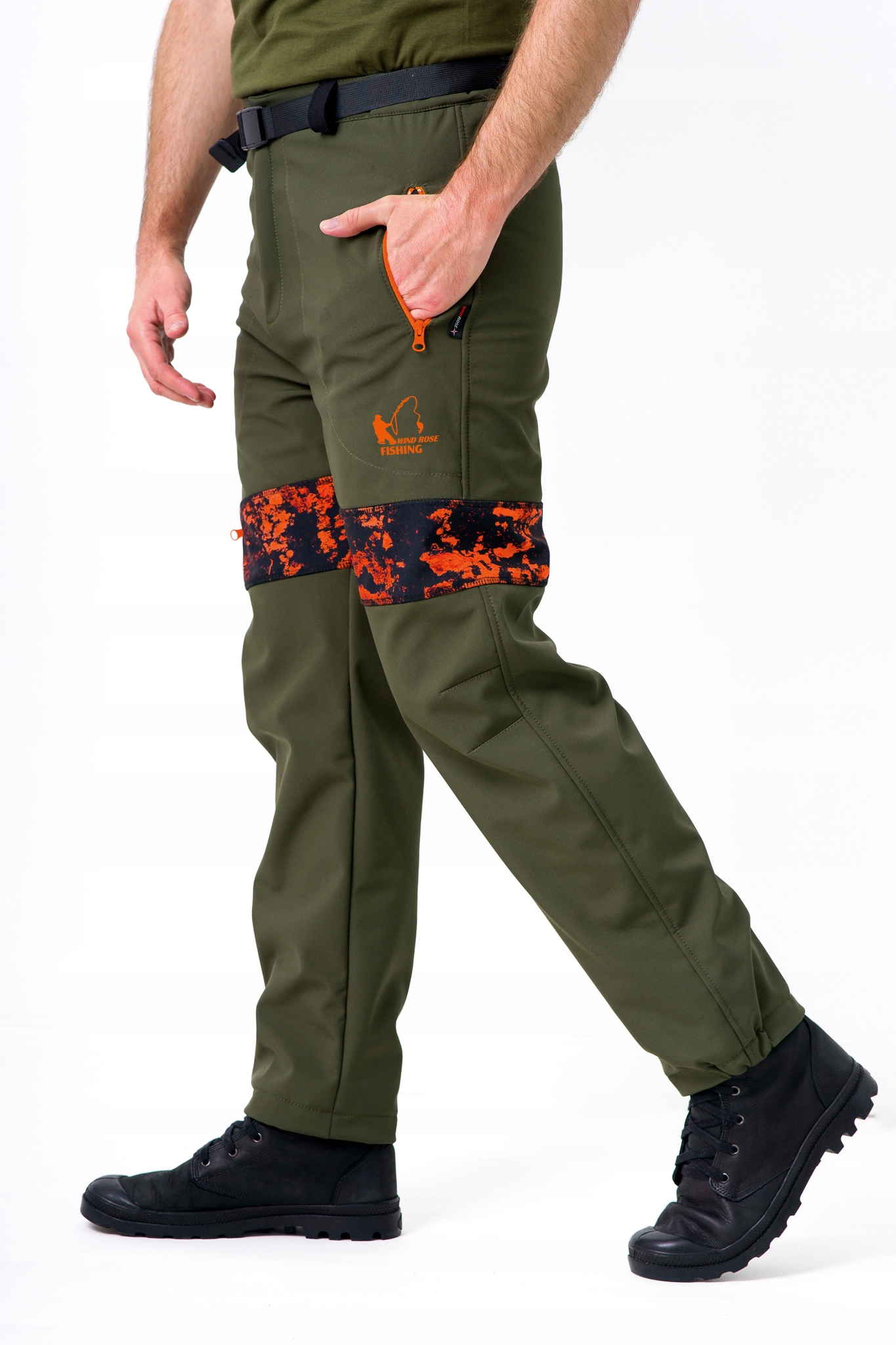 Kalhoty Pro Rybáře Softshell Zeleň-m