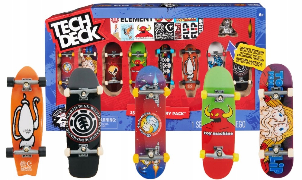 Fingerboard Zestaw 8 Deskorolek Skateboards Tech Deck Dude