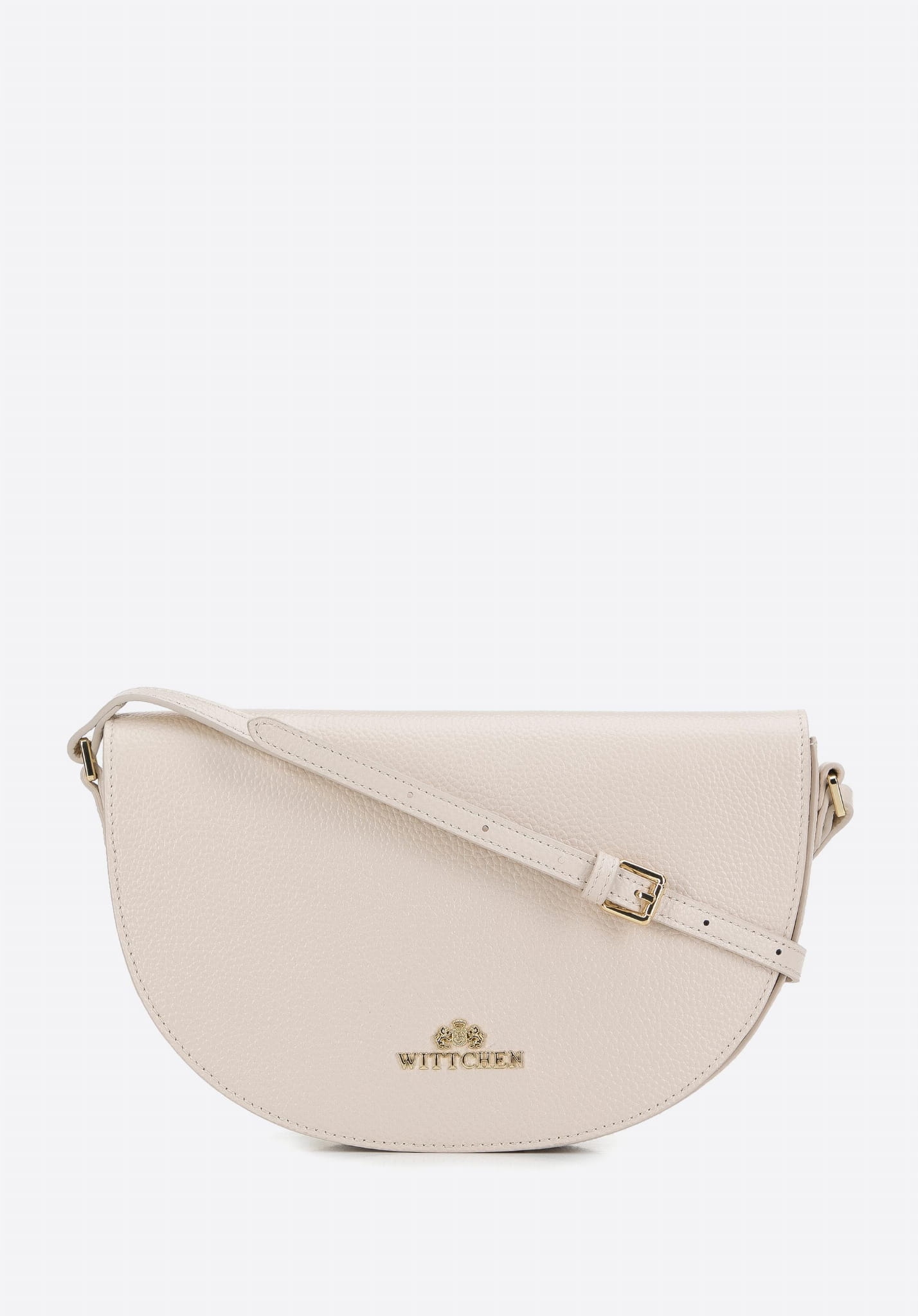 Kabelka Přes Rameno dámská saddle bag Wittchen 29-4E-022-0 krémová přírodní kůže