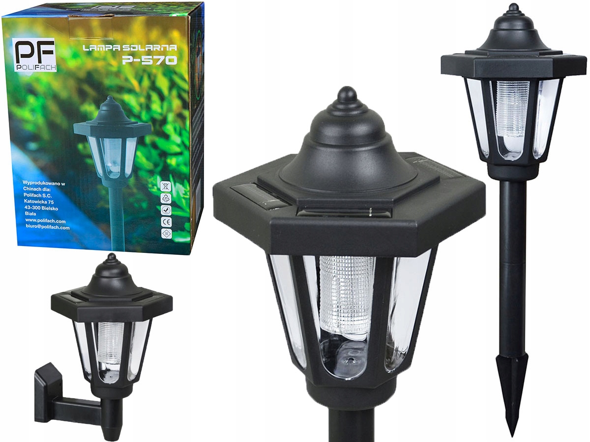 

Lampa solarna Latarenka czarna dekoracja ogród 570