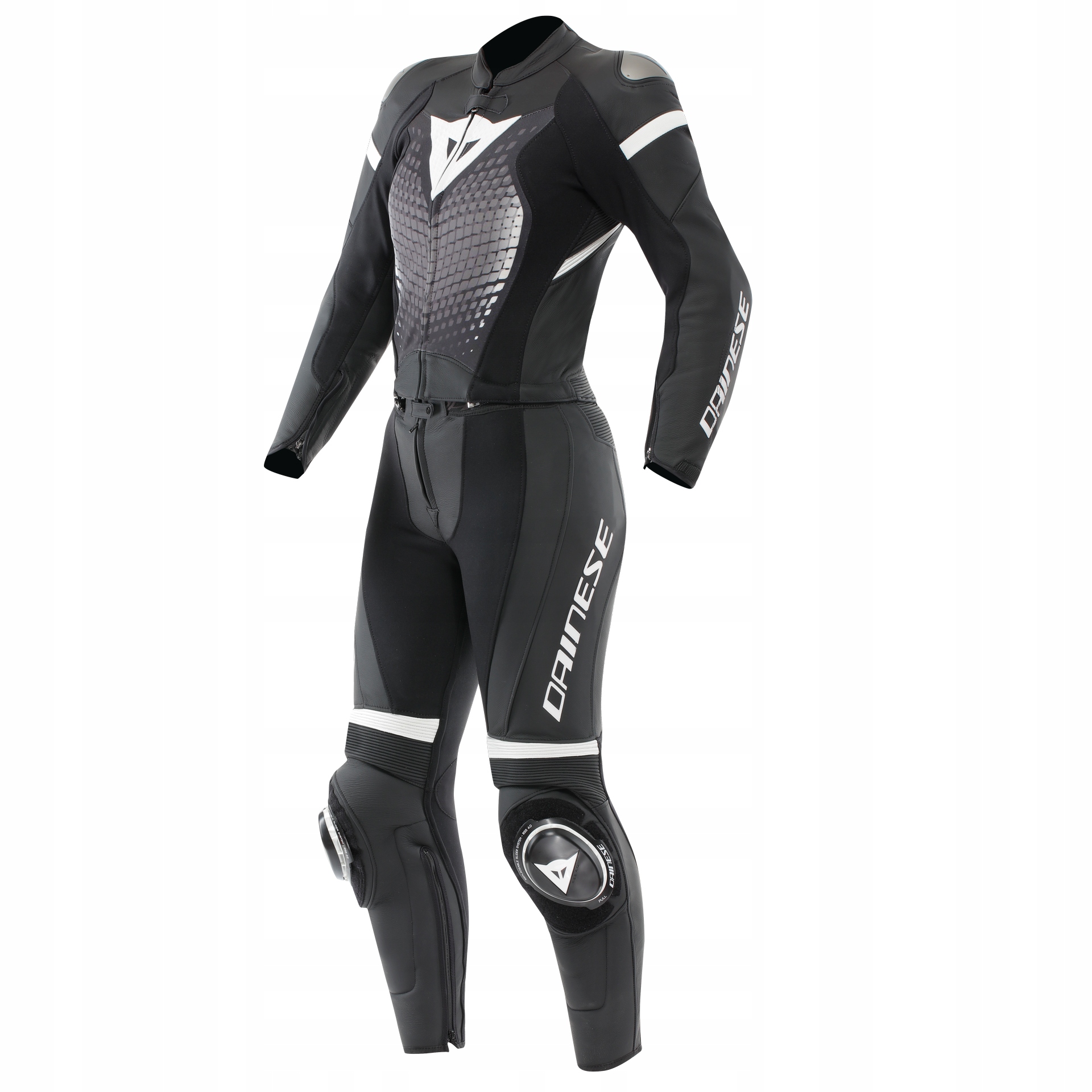 Motocyklový športový overal Dainese Fulminea Lady 2PCS Čierno/biely 46