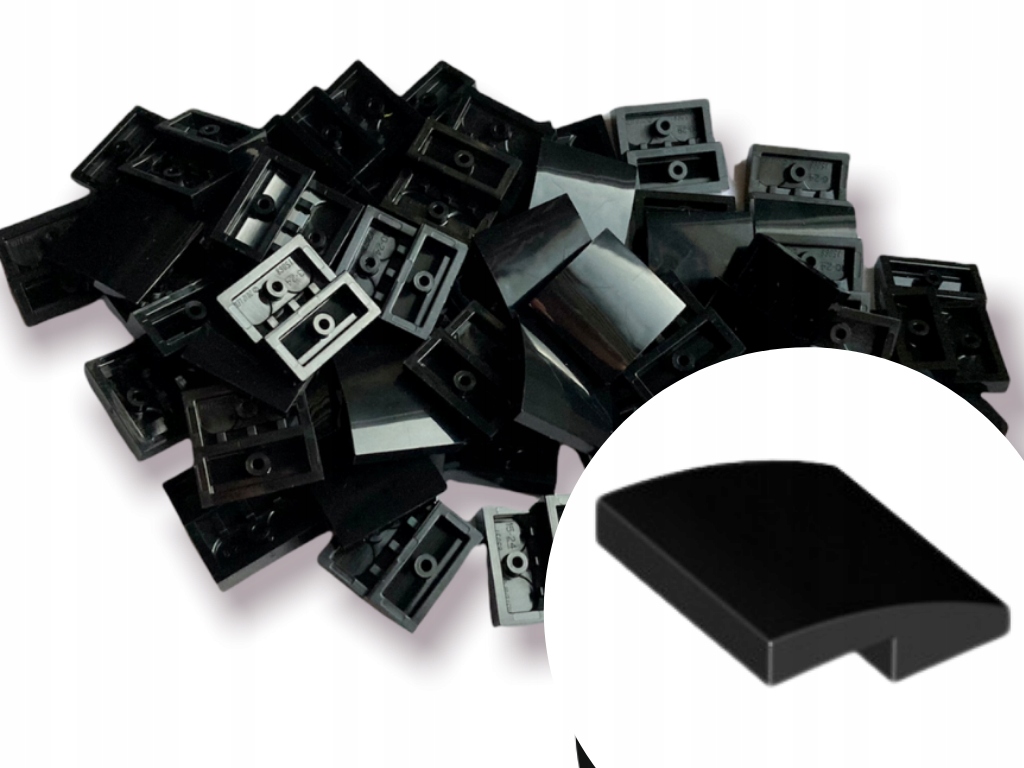 

Lego 15068 Tile Skos Zakrzywiony 2x2 Czarny 20szt