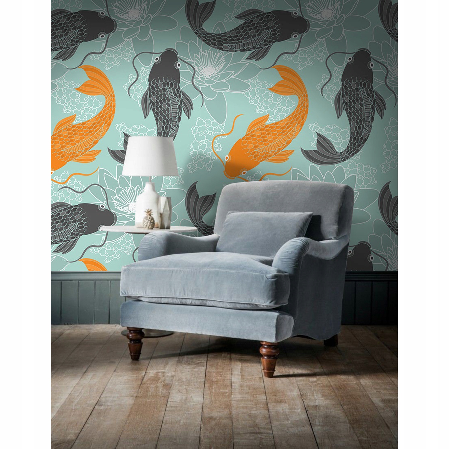 

Tapeta ścienna Chiński karp pomarańczowy 250x250cm