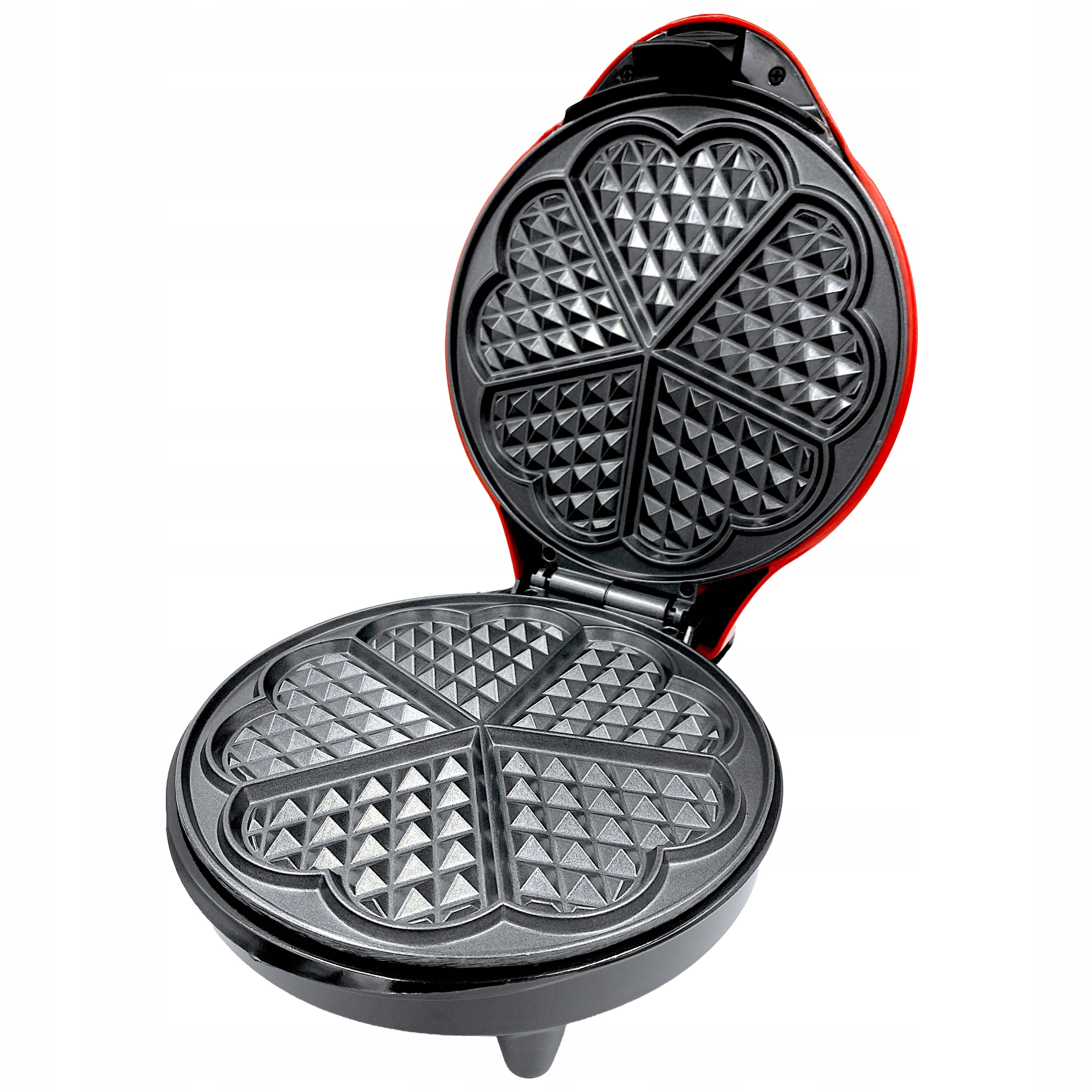 Gofrownica Hoffen 1200 W serce czerwony