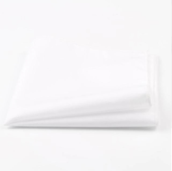 Poszetka biała bawełniana matowa