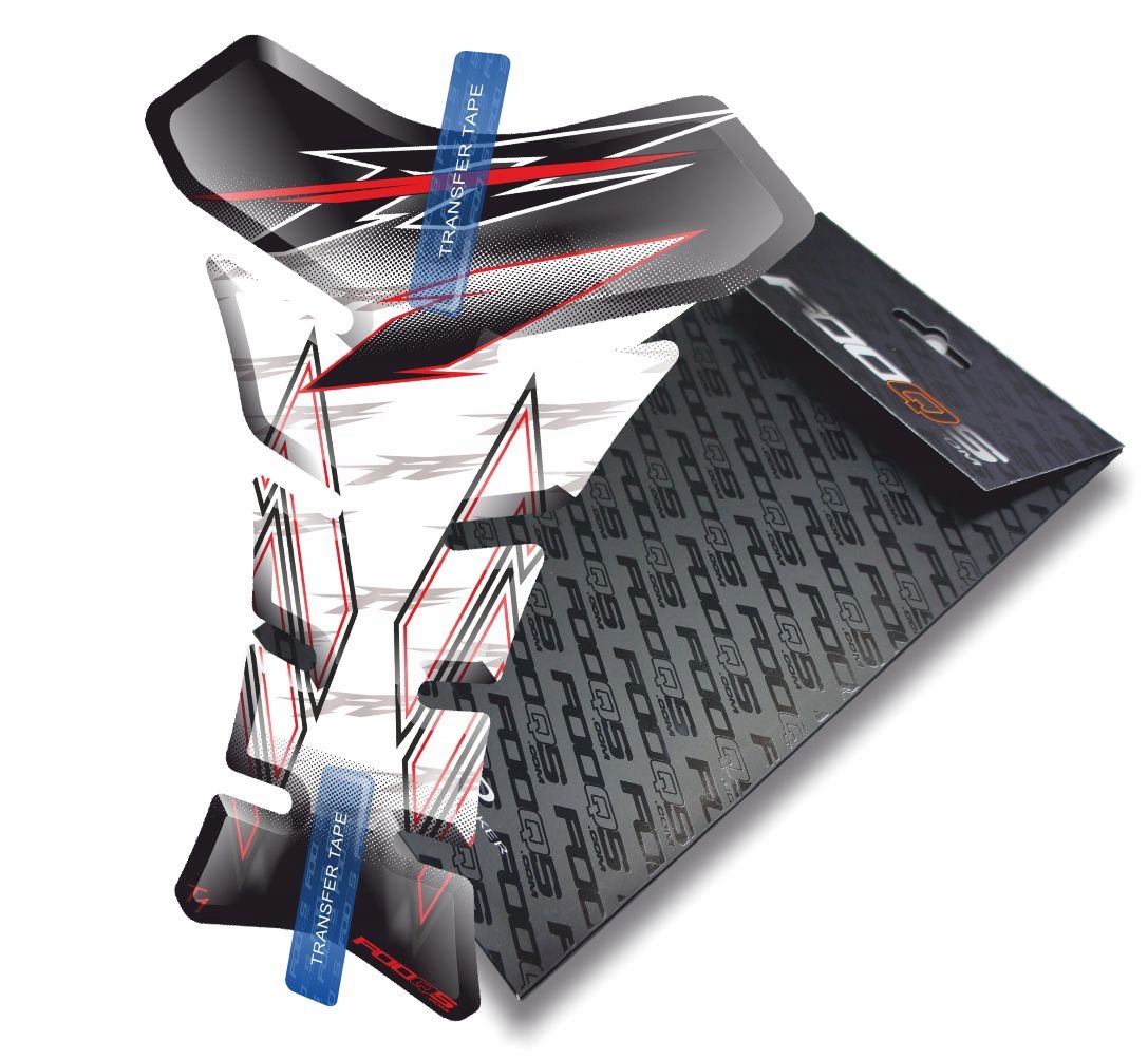 Tank-pad od firmy Fooqs pro Yamaha FZ-1 Bílý Červený