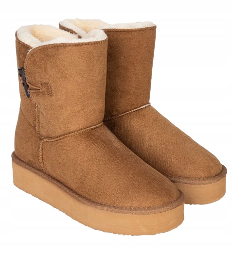 Island Boot Hnědé Zimní Sněhule S Kožešinou 39 3_A