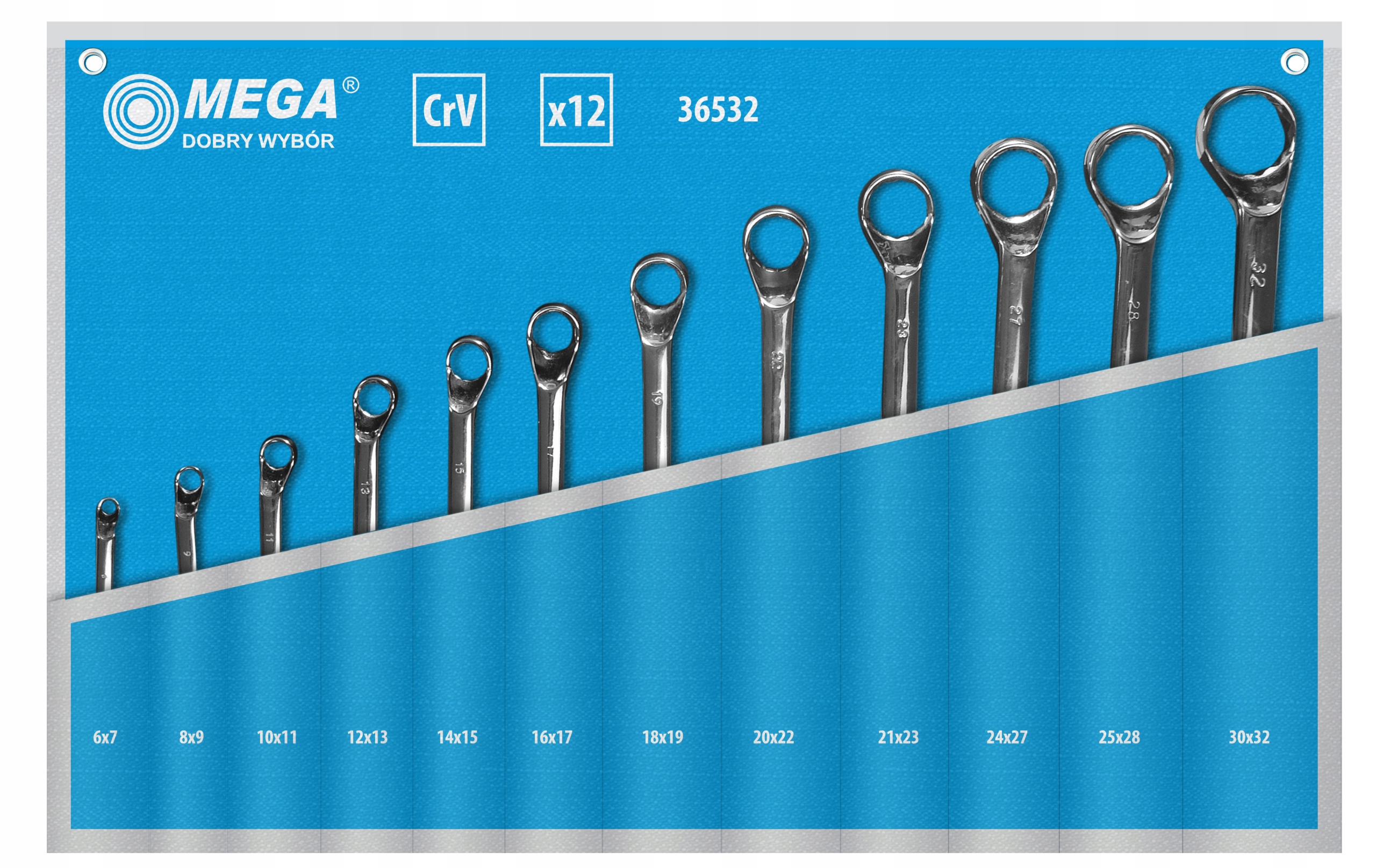 Гаечные ключи 6-32 мм 12el. Мега 36532