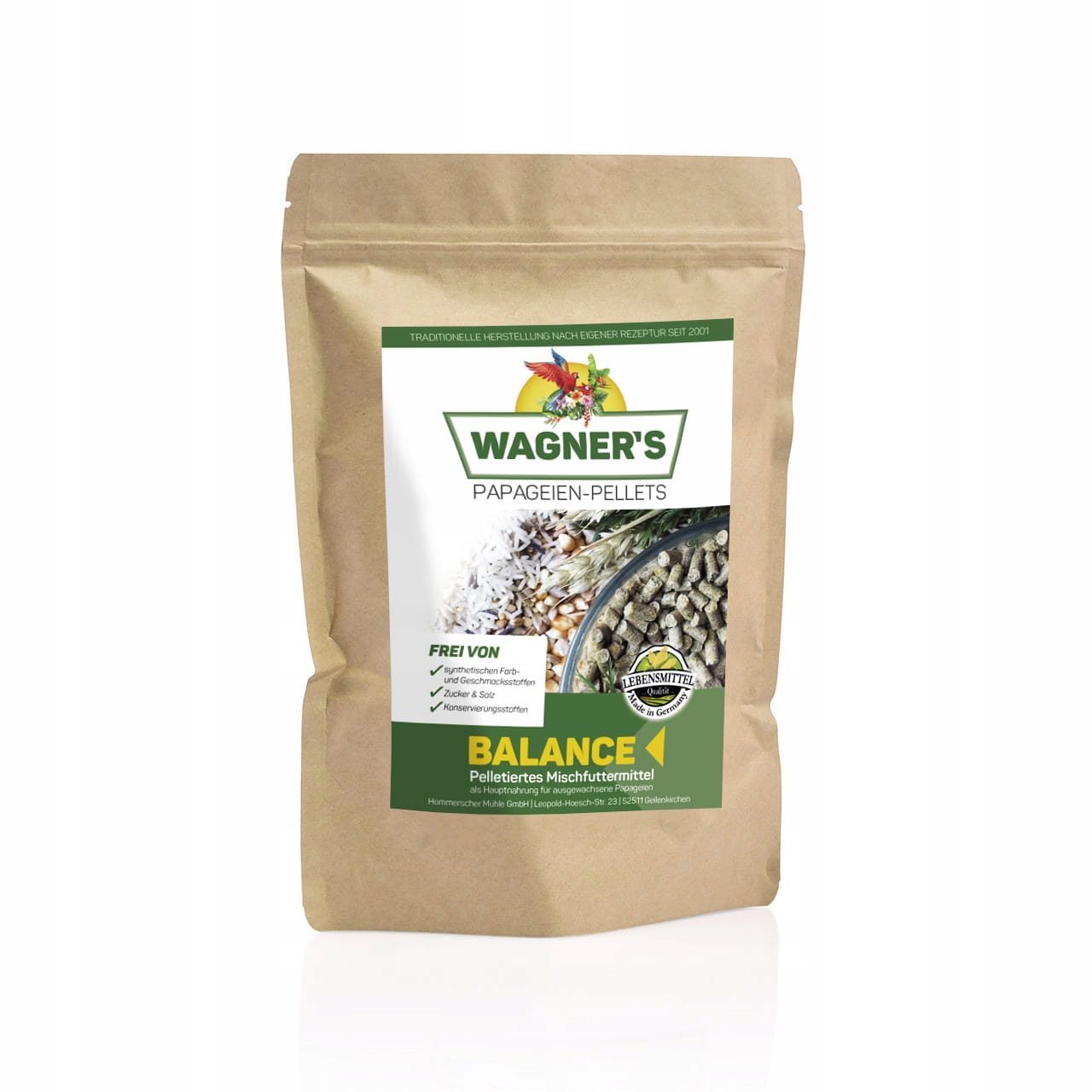 Levně Wagner's Pellets za studena lisované granule Wagner's pro malé papoušky 750 g