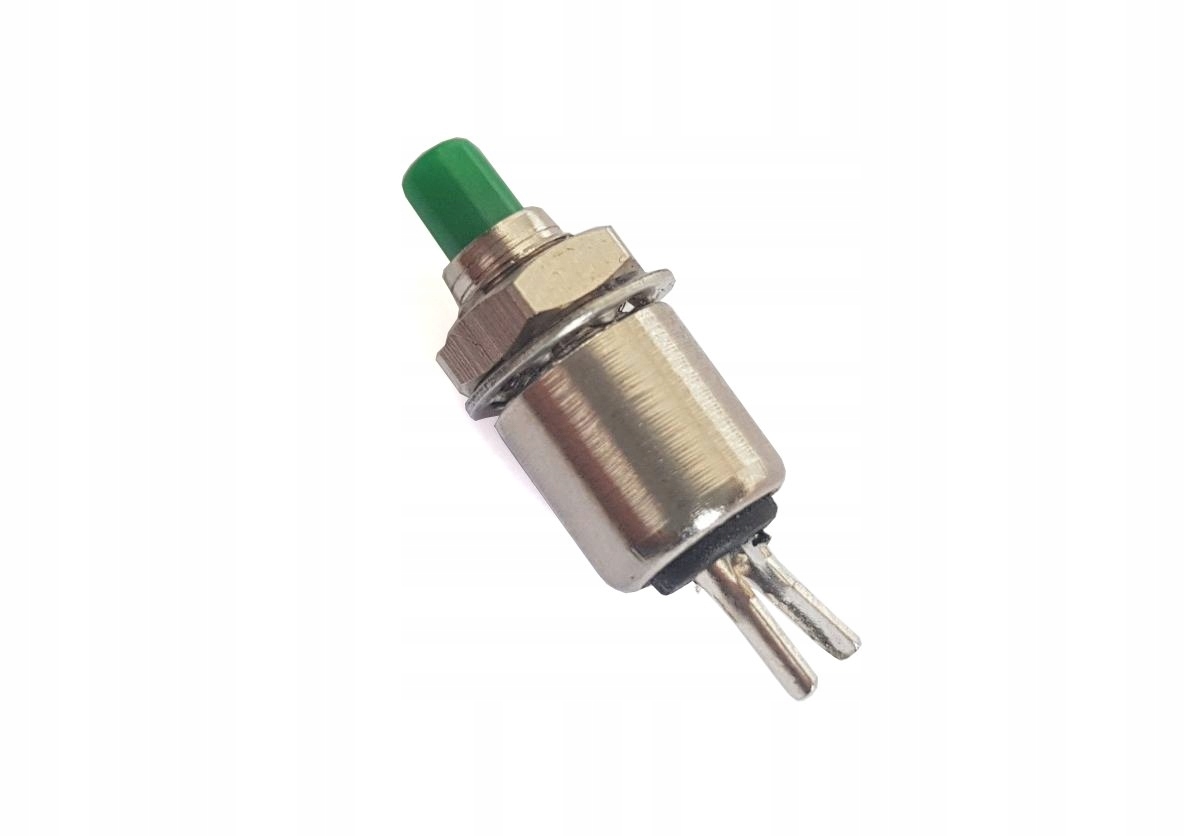 

Przycisk Monostabilny Okrągły Zielony 1A-250V