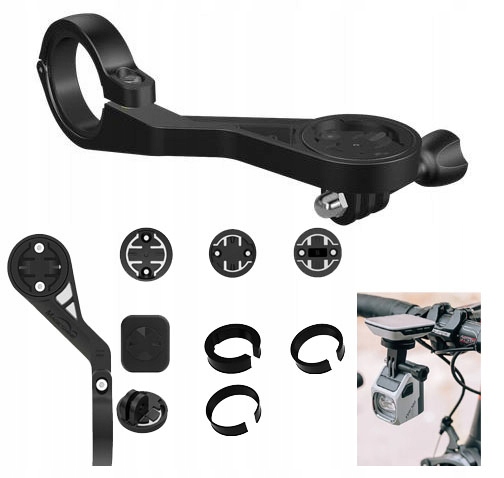 Uchwyt lampki przedniej Magicshine pod licznik Garmin Wahoo Bryton Go Pro