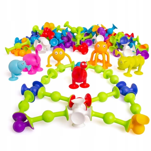 PRZYSSAWKI RZUTKI KLOCKI KONSTRUKCYJNE KOLOROWE Kod producenta LSB7001