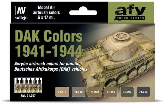Vallejo: 71.207 Afv Barvy Dak 1941-1944 (6X17 ML)