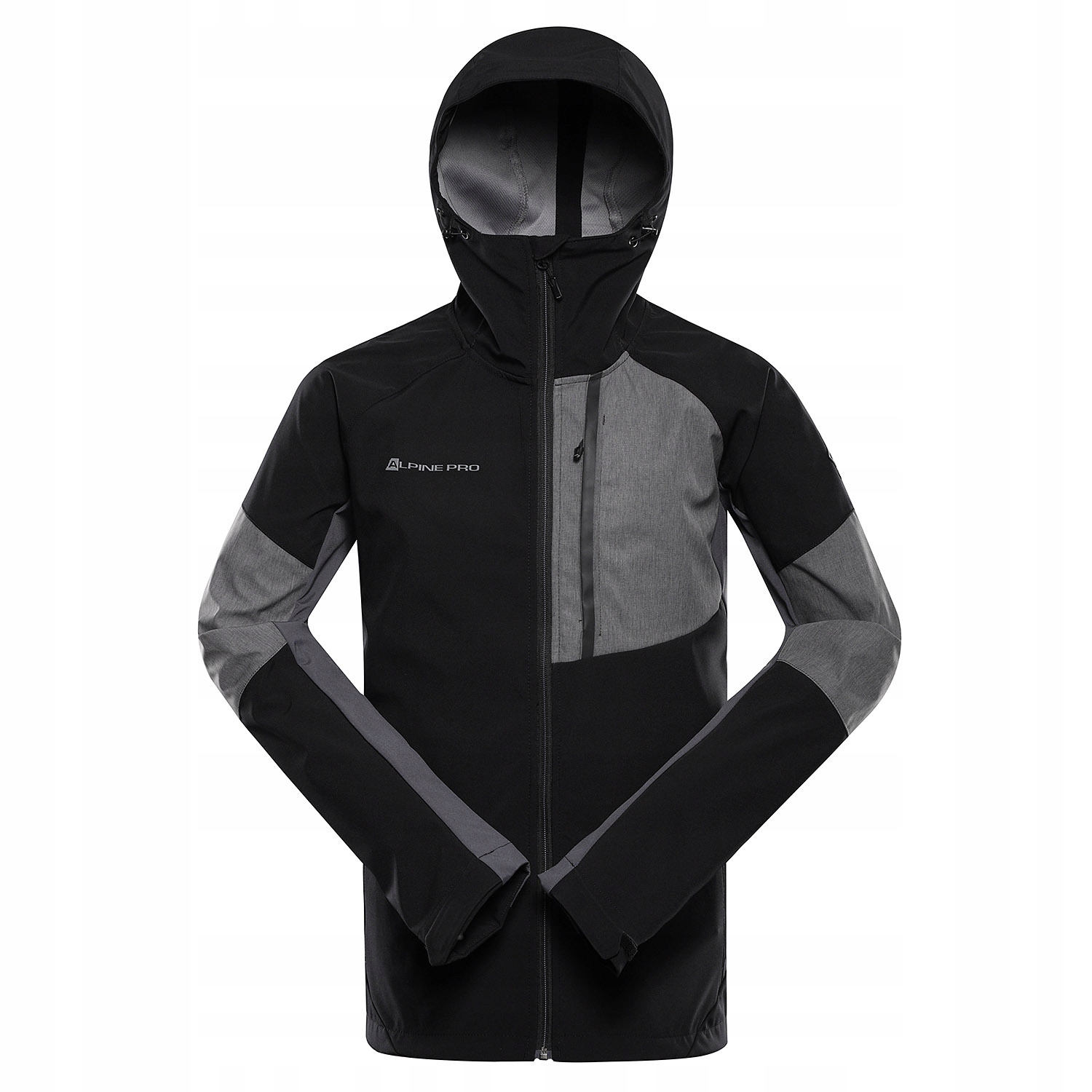 Alpine Pro Kurtka trekkingowa męska softshell 8000 Esprit 2 czarny r.S