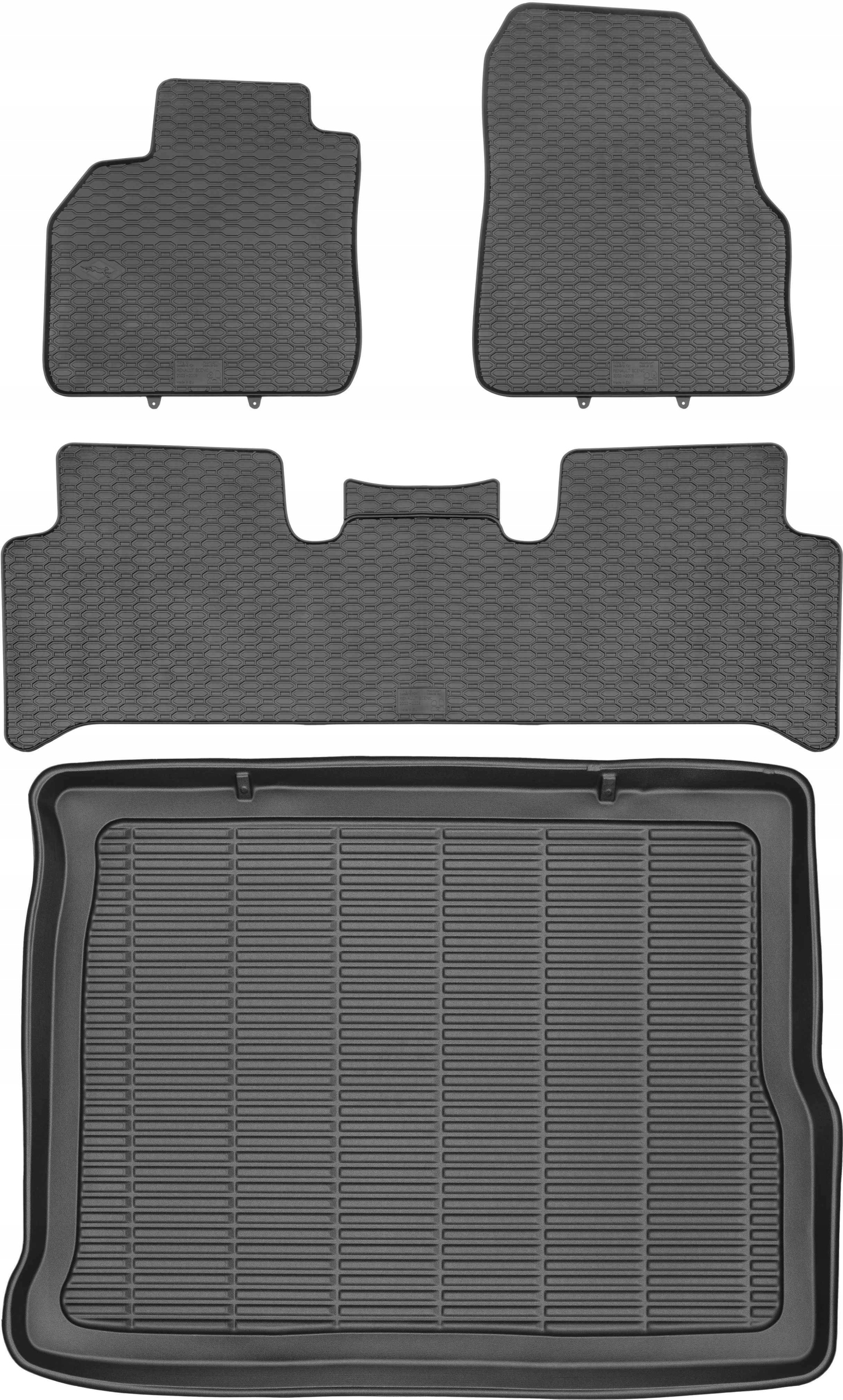 Renault Scenic III 09-16 Gumové stierače rohož batožinového priestoru