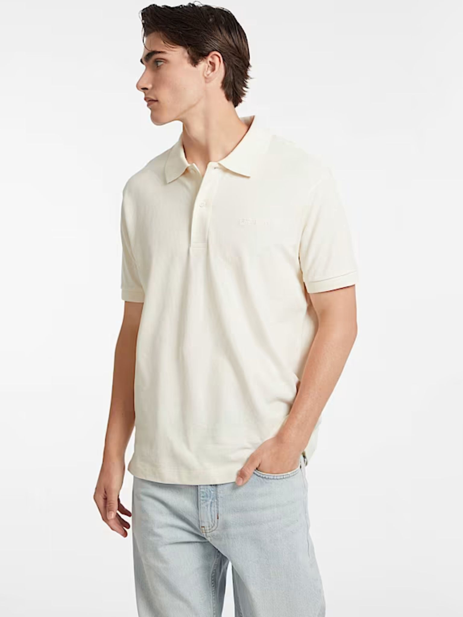 Pánská polokošile Guess Jeans M4BP29 KCJV1 béžová M