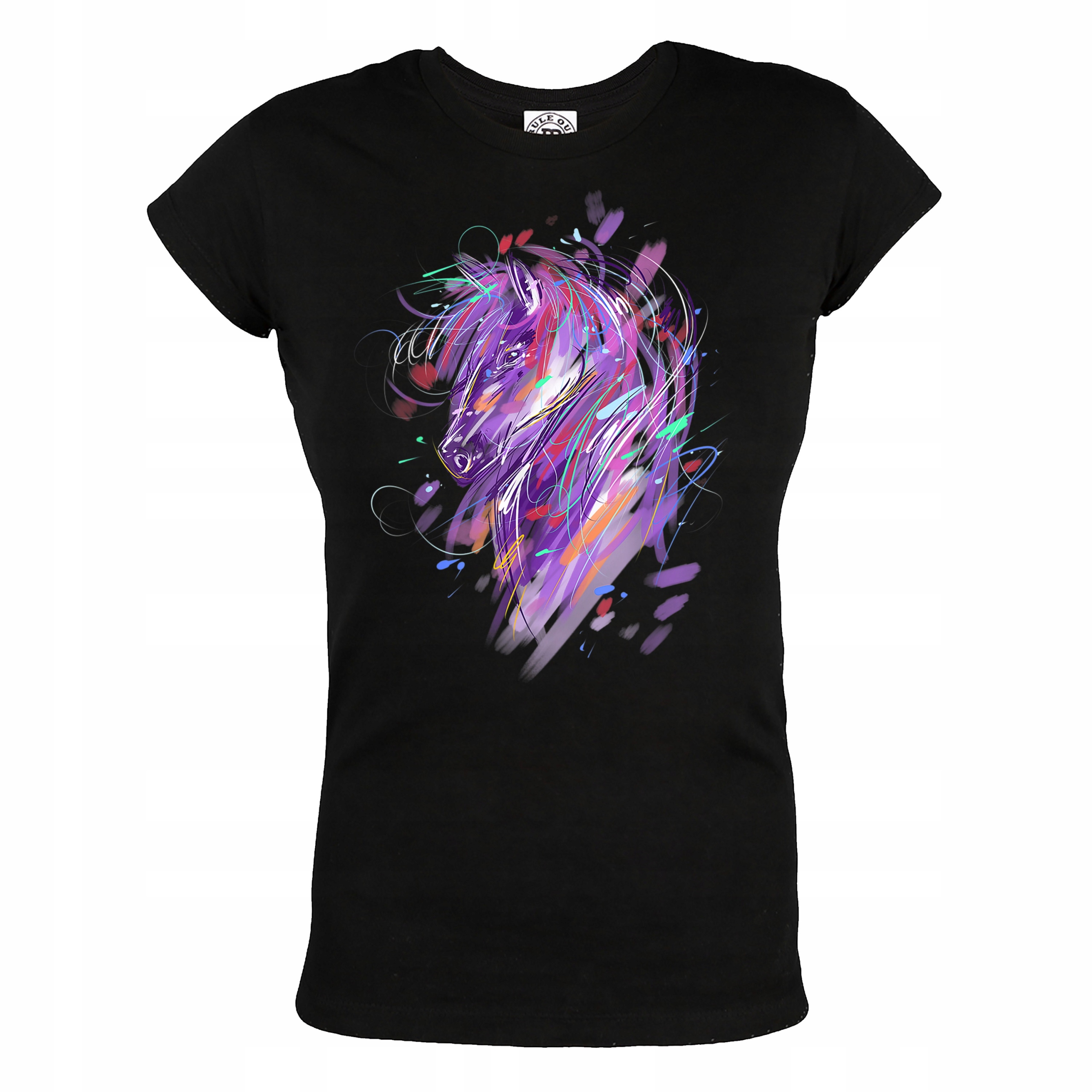 

Damska Koszulka Z Koniem Who Loves Horses Koń