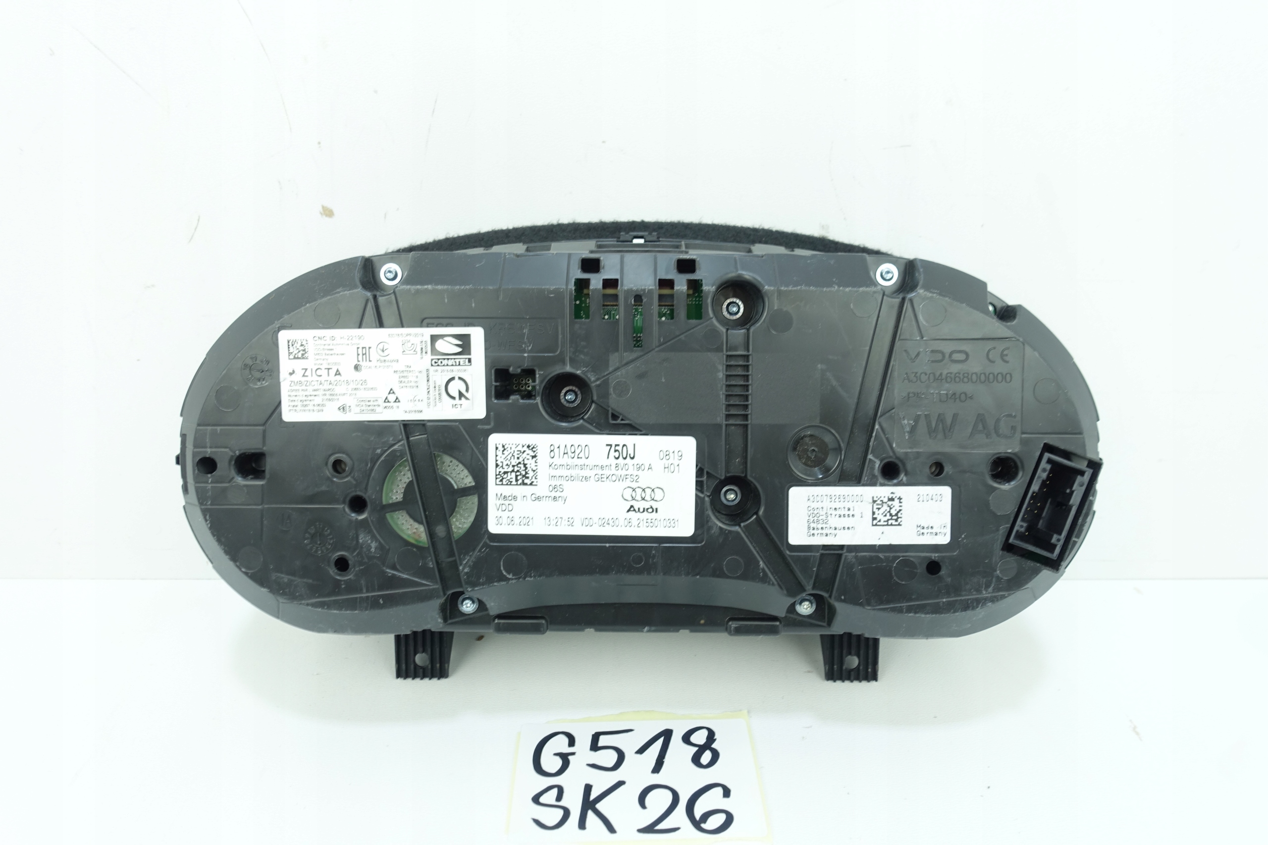 AUDI Q2 81A 2016- dials dials 81A920750J