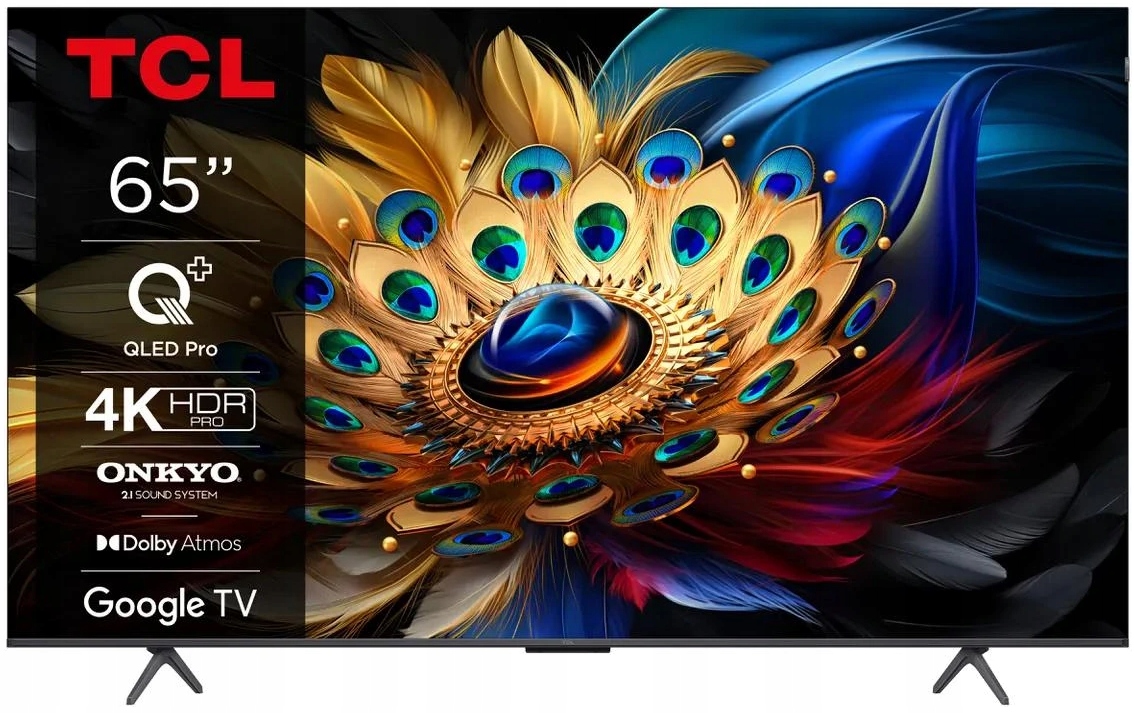 Telewizor TCL 65C655 65" QLED Pro 4K UHD Google TV 60Hz DVB-T2 Kod producenta 65C655