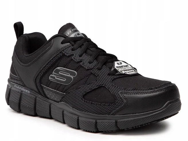 Pánské boty Skechers pohodlné Work odolné 77152EC-BLK černé 42
