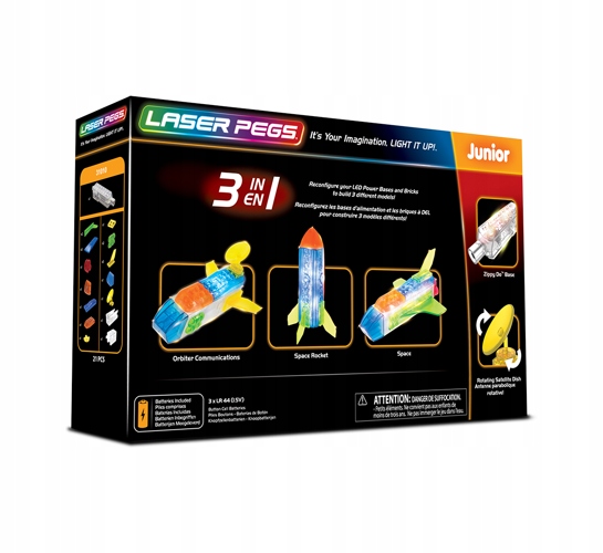 LASER PEGS 3W1 SPACE KOSMOS ŚWIECĄCE KLOCKI 31010 Rodzaj zestaw