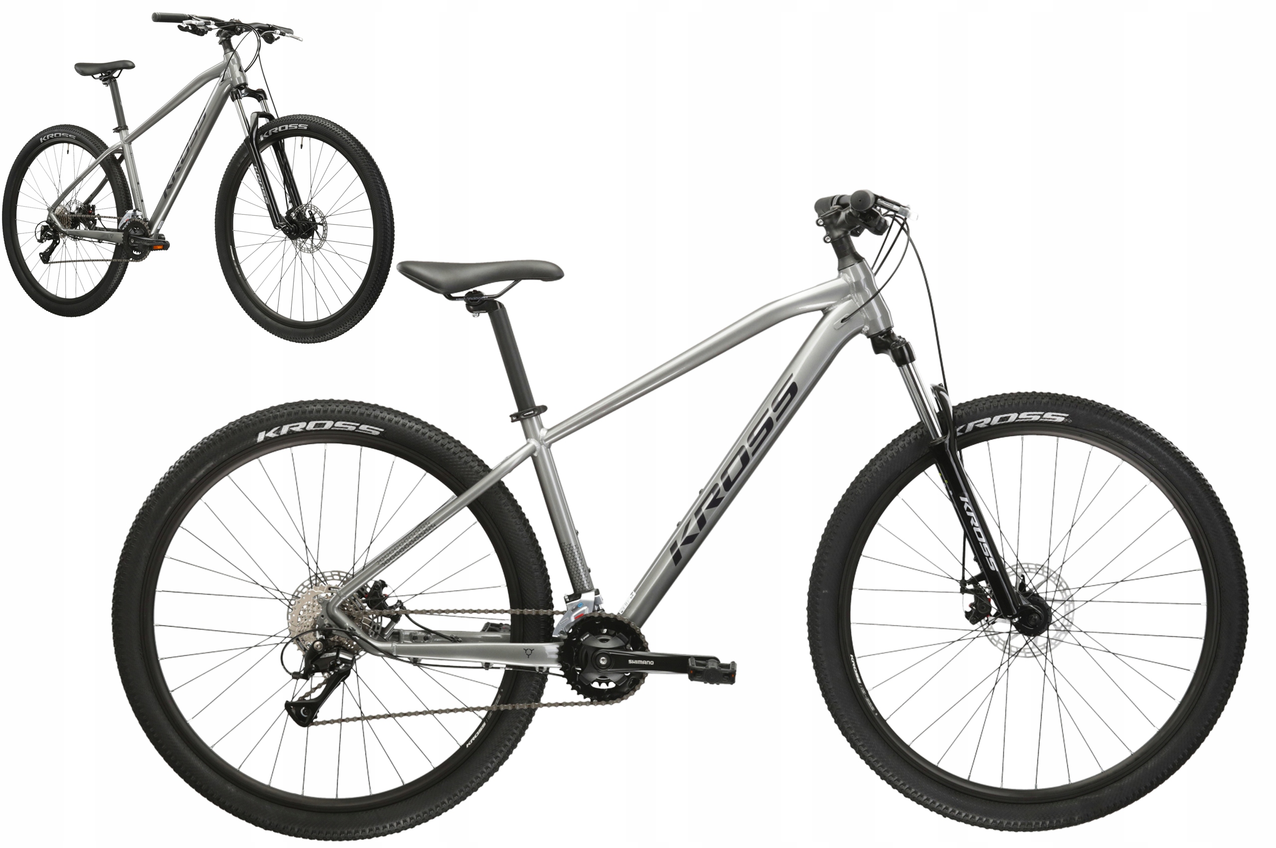 Rower Mtb 27,5" Kross Hexagon 3.0 rama S 15" szary R24