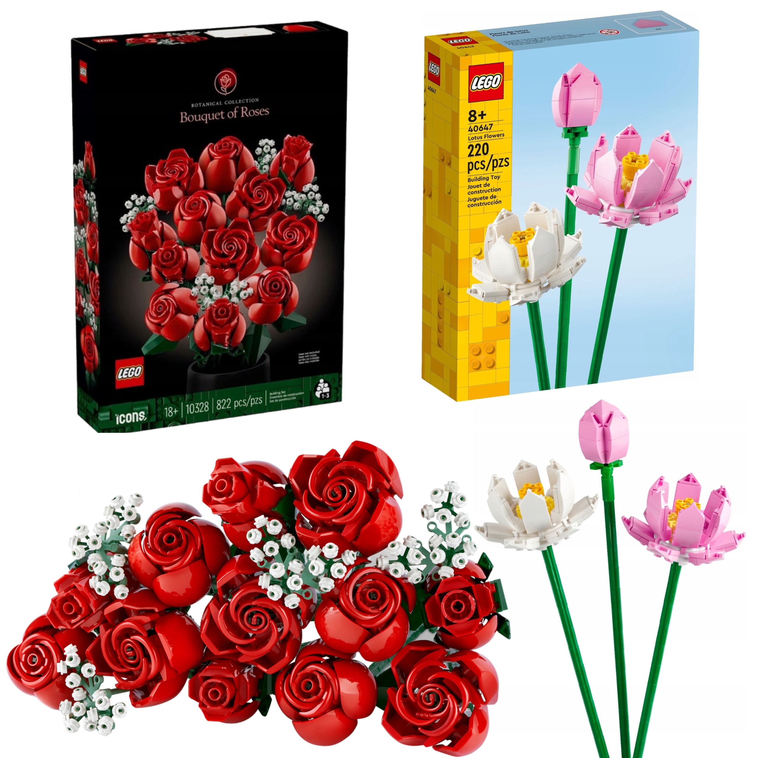 Lego Icons 10328 Kytice Růží Valentýnský dárek pro ni Dárek
