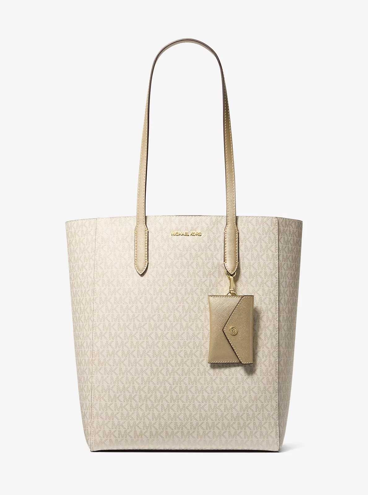 Michael Kors dámská kabelka, tote Vincent bílá se zlatým logem