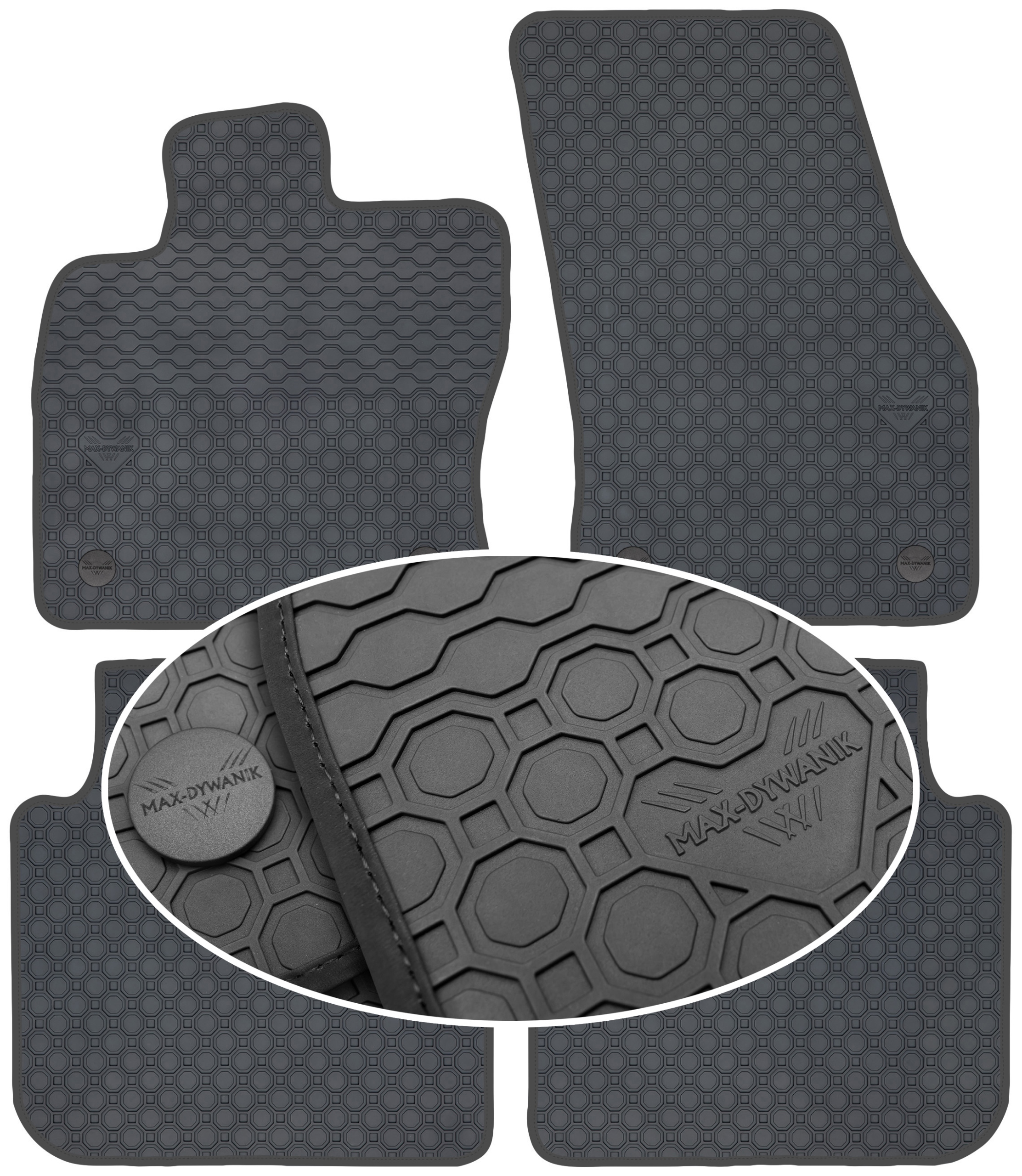 Seat Tarraco 2018- Čierné podlahové rohože