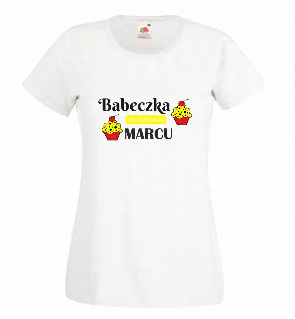 

Koszulka Babeczka Urodzona - Marzec r L