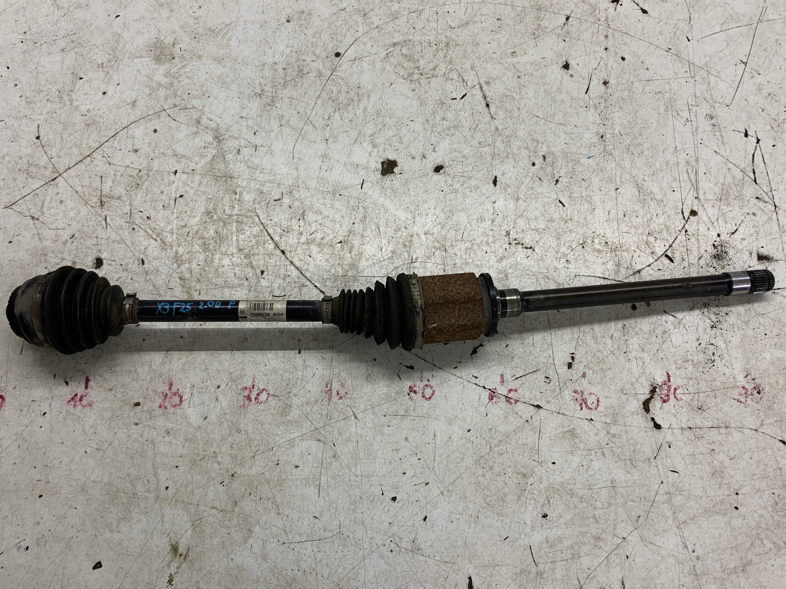 semi-axis semi-axis right front right front 7598028 BMW X3 F25 2.0D X-DRIVE4X4