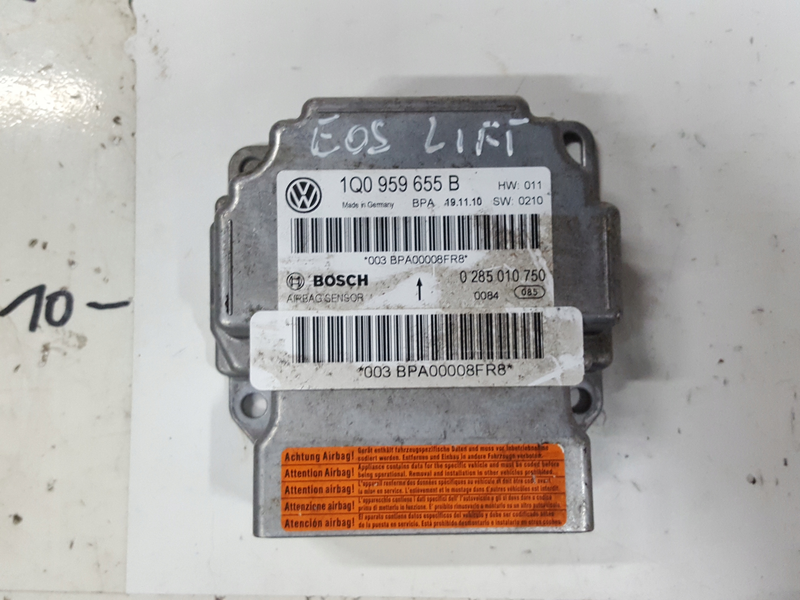 vw EOS РЕСТАЙЛИНГ 10r- модуль подушек подушки безопасности 1Q0959655B