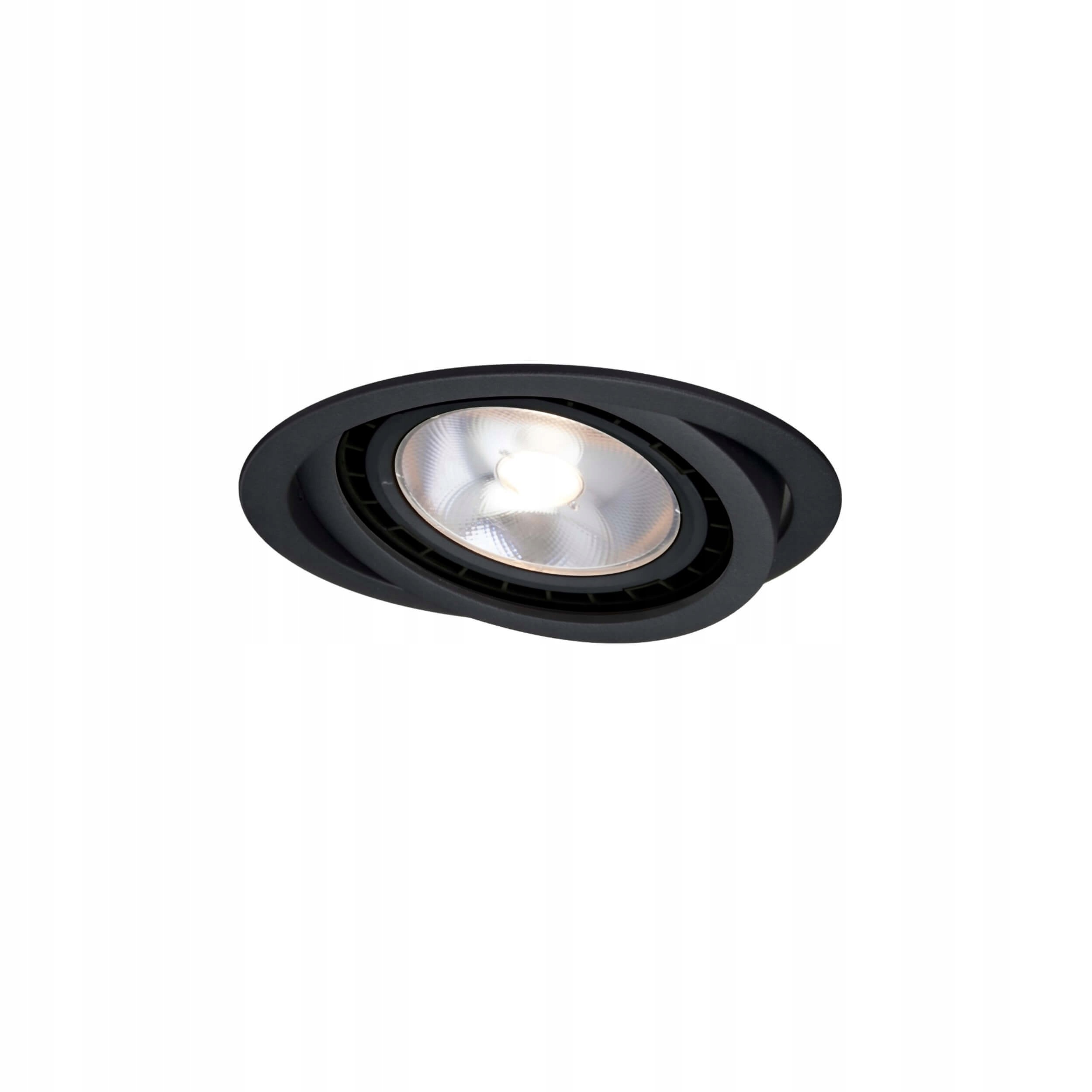Kulaté Stropní Svítidlo pod omítku Nero kulaté pohyblivé GU10 černé Light Prestige