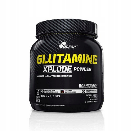 Glutamin Olimp Xplode 500 g Pomeranč Regenerace Svaly Veganská 50p