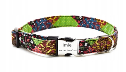 Levně Regulovatelný obojek s gravírováním pro psa Váš Nápis! Krásné vzory 4! Velikost XL